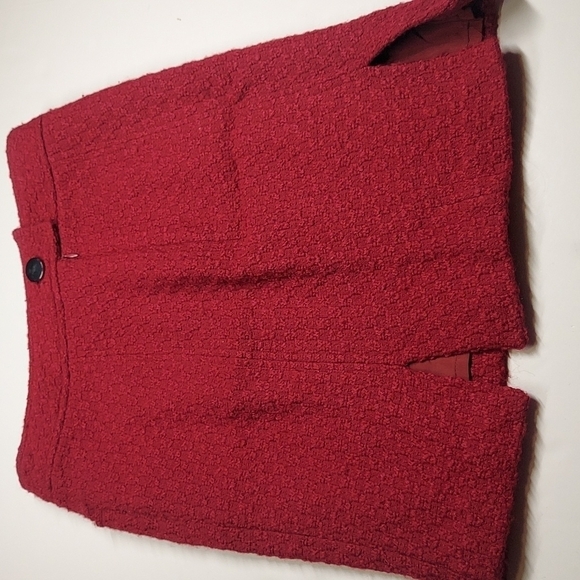 Banana Republic Merlot Wool Skirt Size 4 - Picture 5 of 11